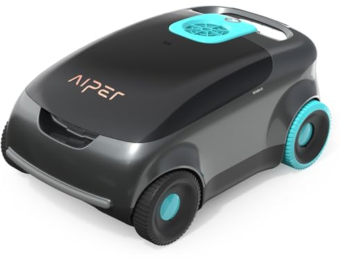 AIPER Kabelloser Poolroboter, Automatische Poolreiniger mit Fortschrittliche Partikelfiltration, 100-130 Minuten Akkulaufzeit, Auto-Park-Technologie, ideal für Oberirdische Pools bis zu 100㎡
