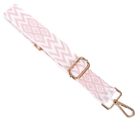 Taschengurte zum Wechseln Verstellbarer Schultergurt Breit 3,8cm, Längenverstellbarer 80-140cm Schulterriemen für Schultertasche Tragetaschen und Handtaschen,DIY Zubehör für Tasche,Rosa