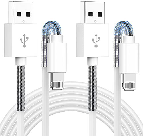 Apple MFi Certified 2M Lightning Cable - 2 Pack, High Speed Charging Lead for iPhone 13/12/11 Pro/11/XS MAX/XR/8/7/6s/6/5S/SE iPad
