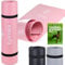 Tylmex Matte Yogamatte Rutschfest Dicke 8mm Sportmatte für Yoga Pilates Fitness Gymnastik Outdoor und Zuhause mit Tragegurt und Übungskomplex - Rosa