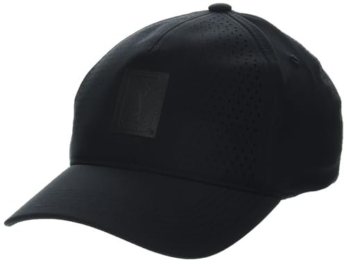 PGA TOUR Herren Perforated Golf Cap Hut, Caviar, Einheitsgröße
