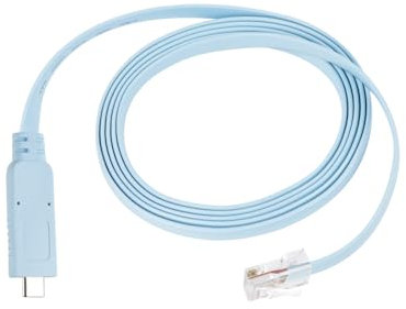 GELRHONR Cavo console USB C maschio a RJ45 RS232 cavo seriale per console adattatore link router/switch per laptop in Windows, Mac, blu Linux (1,5 M/4,9 Ft)