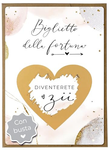 Joli Coon - Diventerete zii - Annuncio gravidanza zii - Gratta e vinci zii con busta