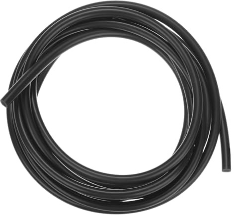 M METERXITY Silikonschlauch Lebensmittelecht, 5/32(4mm) ID x 9/32(7mm) OD Silikon Gummivakuumrohr, 11ft(3,5 m) Hochtemperatur Wasserluftschlauch für Pumpe/Flüssigkeitstransfer, Schwarz