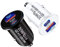 USB C Car Charger 40W PD Fast USB and QC 4.0 Dual Port Car Charger Cigarette Lighter Compatible with i-Phone 16 15 14 13 12 11 Pro Max and Galaxy S24 23 22 21 Ultra Note 20 10 Plus & More [Black]