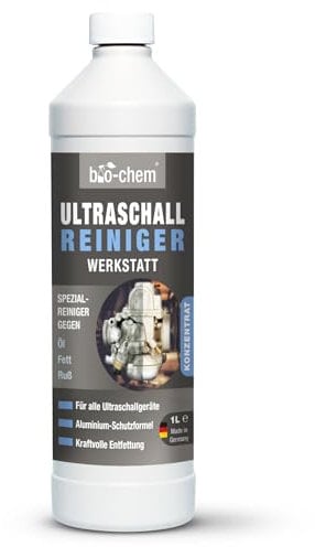 Bio-Chem - Limpiador ultrasónico concentrado 1L - Uso profesional en talleres y garajes - Adecuado para carburadores y otros componentes también metal, aluminio, latón