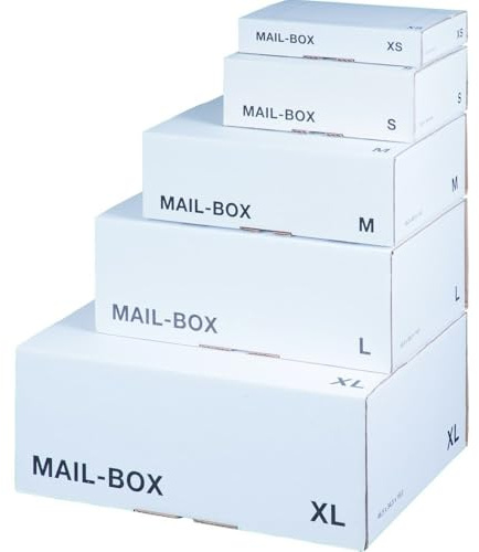 DHL Paket L - Versandkarton Dhl L - 395x248x141mm in Weiß (DHL Paketset 20 Stück) Versandbox Deutsche Post DHL
