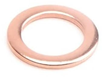 Juego de 30 arandelas de cobre, junta sólida, cárter, cuña de aceite, sello, arandelas espaciadoras lisas(M12x 16x 1)