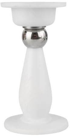 Ausi White Magnetic Door Catch – Adhesive-sticking Stainless Steel Stopper (No Drill, Floor/Wall Mount)