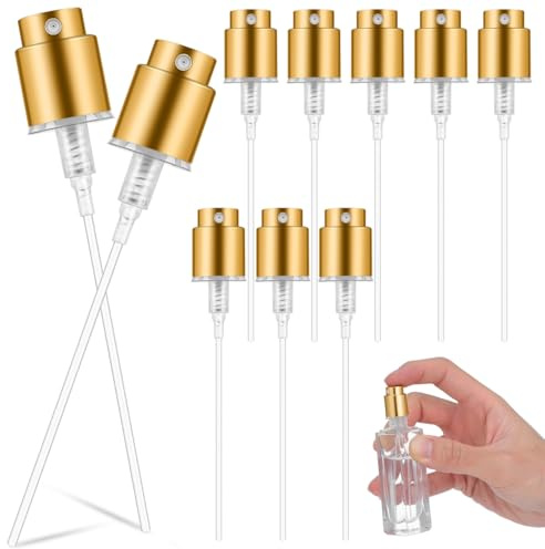 Cabilock Perfume Bottle Spray Head Perfume Pump Sprayer Mini Spray Nozzle for Fine Mist Application Neck size Fit 10 Tops for Diy Fragrance Bottles