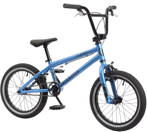 KHEbikes KHE Lenny 16 Zoll BMX Fahrrad – 9,4 kg leicht – Kinder Freestyle BMX ab 5 Jahren – Blau – 16 für 110–130 cm – Modell 2025
