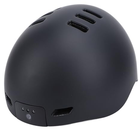 MasYosh Bike Helmet with Camera, Cycling Helmet with 1080P Sports Camera Front Night Light BT Speaker Mic Tail Light IP65, for Men Women Outdoor Riding