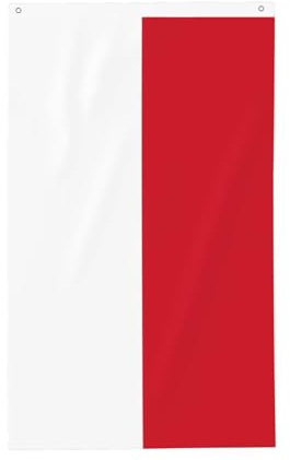 Drapeau de Monaco 0,9 x 1,5 m. Imprimé double face, vertical, tissu 100 % polyester, couleurs vives et durables.