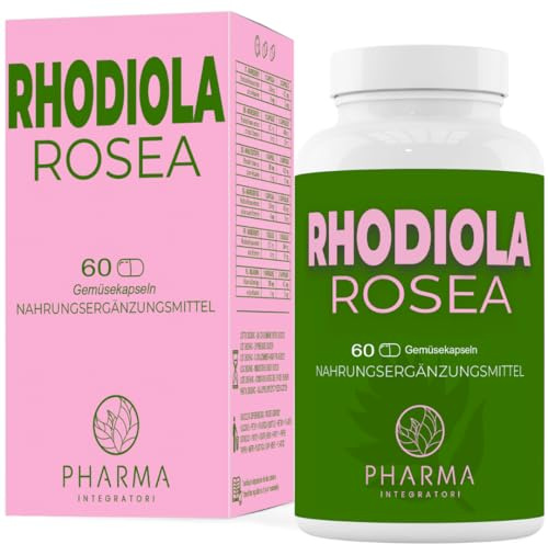 Rhodiola Rosea 200 mg – Rosenwurz Extrakt 3% Rosavine – 60 Kapseln, Vegan | Hochdosierter Rhodiola Rosea Extrakt aus Rosenwurz – standardisiert auf 3% Rosavine, 200 mg pro Kapsel, 1 Kapsel täglich
