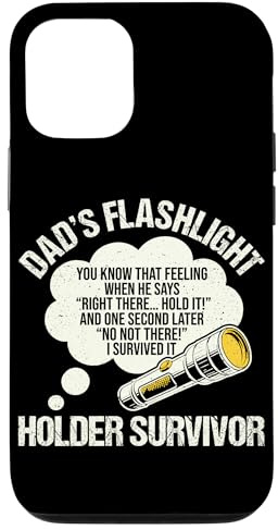 Dad Flashlight Holder Survivor Case for iPhone 12/12 Pro