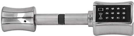 SENECESLI Serrure électrique sans clé, Serrure à Cylindre Intelligente en Acier Inoxydable avec Mot de Passe Anti-espion et Application Bluetooth, pour Installation de Porte en Bois Antivol à