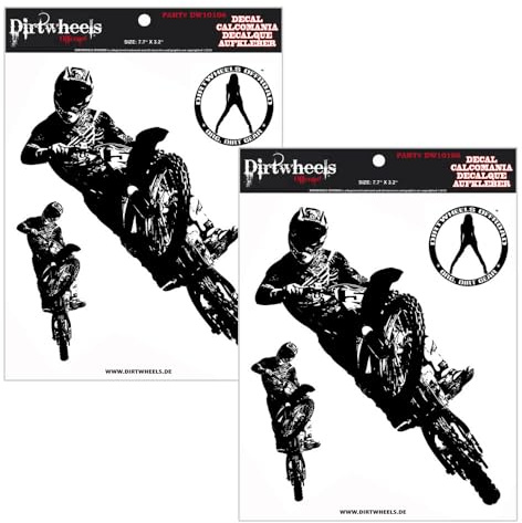 Dirt Gear 2X Motocross Aufkleber Quad ATV MX Sticker DW10106
