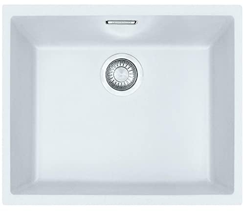 Franke Sirius SID110-50PW 1.0 Bowl Tectonite Undermount White Kitchen Sink