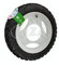 WINTER-Komplettrad, Scheibenrad, weiß, 12 Zoll - VORNE + HINTEN - für Roller SR50, SR80 - Heidenau-Reifen 3.00-12, 47J, TT, Enduro, M+S Snowtex, K57 montiert