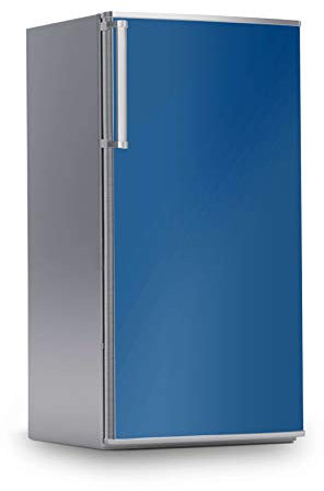 Kühlschrank Aufkleber I Dekosticker für Kühlschranktür - Klebefolie Sticker selbstklebend I Tattoo Küche - Farbe: Blau Dark