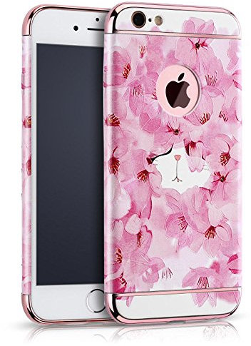For iPhone 6 / 6S Case, Eleoption Creative Convenient Removable 3D Relief Painting Slim PC Hard Back Case Cover for Apple iphone 6 / 6S 4.7 , Flower Pattern