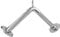 KOMODO Tricep V Bar Push Down Cable Attachment Handle Close Grip Multi Gym Pull Triceps (Without Rubber Grip)