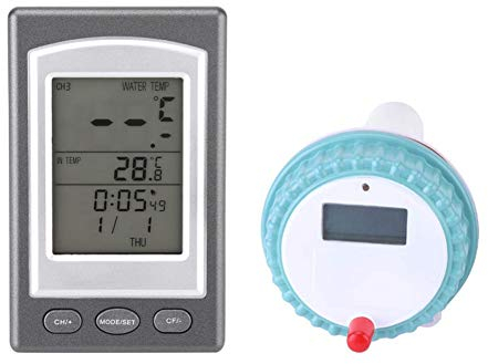 Thermomètre de Piscine numérique,Thermomètre de Piscine Flottant numérique sans Fil,Thermomètre de L'eau du Spa
