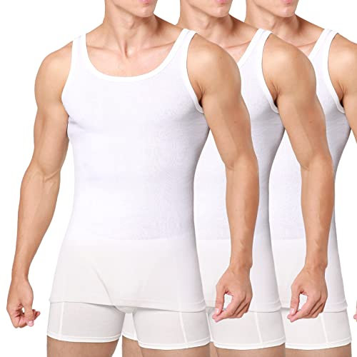 Smart Sir Camisetas Interior Hombre Clásicas, Pack de 3/5, 100% Algodón, Varias Tallas S-5XL y Colores Disponibles