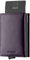 VULKIT Porte Cartes Anti Piratage RFID Portefeuille en Cuir Bifold avec Fermeture Éclair Porte Carte de Credit Bancaire pour Billets et Monnaie Homme - Violet Croisé