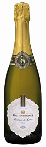 Gratien & Meyer Crémant de Loire Cuvée Diadem Brut (1 x 0,75 l) Edler Schaumwein aus Frankreich, Traditionelle Flaschengärung, Zart und leicht, auf Champagner-Niveau