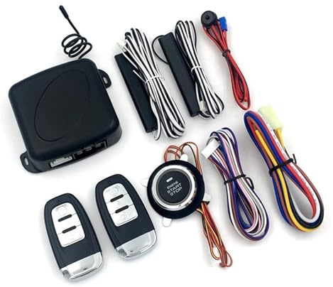 Kit Telecomando For Auto 12V Pulsante Di Avviamento Allarme Accensione Sicurezza Chiave Avvio Motore Remoto Facile installazione e ampia compatibilità