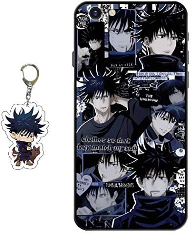 Staremeplz Compatible iPhone 6/6s Case - Anime Design with Figure Keychain, Soft Silicone Flexible TPU Animation Phone Case
