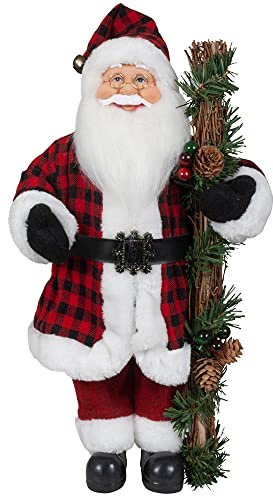 Christmas Paradise stehender Weihnachtsmann Kimi Rot 45cm Deko-Figur Santa Nikolaus