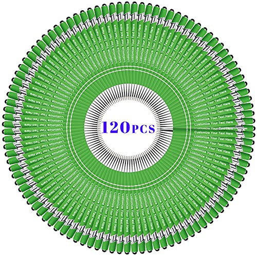BVlleorueoi Bis Zu 300 Stück Personalisierbarer Kugelschreiber, Personalisierter Metall Stift mit Stylus, Kugelschreiber mit Namen, Logo, Nachricht Gravur Geschenk für Frauen Männer-120 Stück