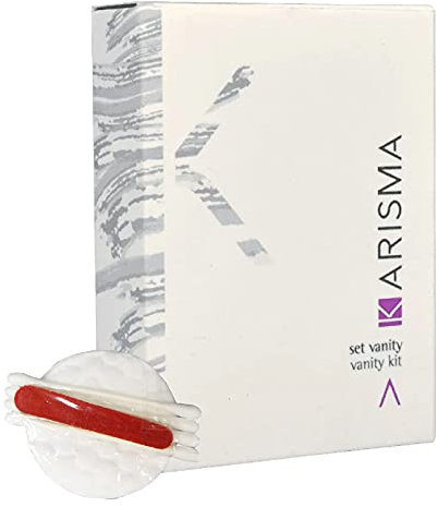 100 x SET VANITY KARISMA DISCHI IN COTONE CON LIMA E COTTONFIOC IN ASTUCCIO