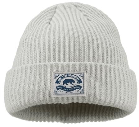CLAPE Fisherman Beanie Knit Hats for Geschenke Plain Wintermütze Rollmütze Rib Mütze Rolled Cuff Knit Basecap Wool Trawler Beanie Skullcap Watch Hat
