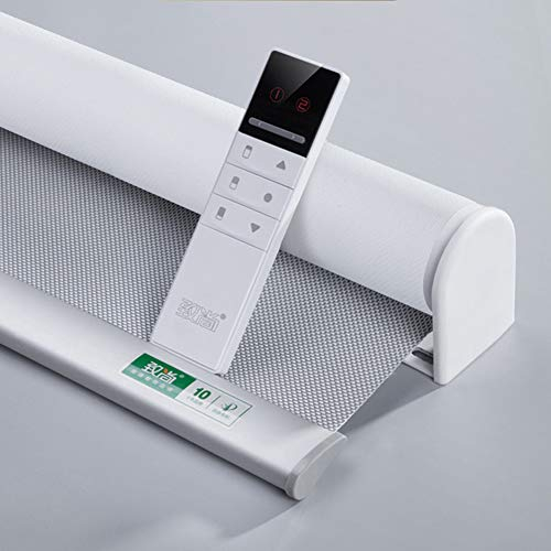 TIPIACE Persianas motorizadas Recargables Totalmente Opacas para el hogar, oficinas y cines, Personaliza (Gris W60 x H200 cm)