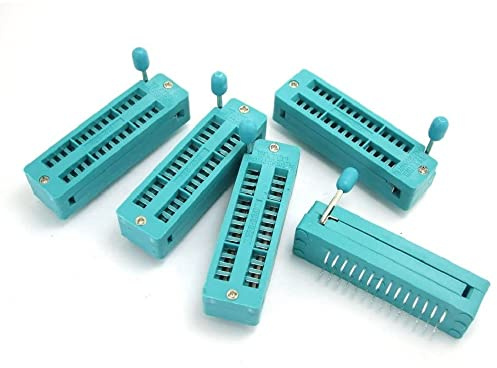 Fasizi 5PCS Universal 28 Pin Universal Zif Dip Tester IC Test Socket