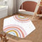 STARUIA Regenbogen-Kinderteppich, Spielteppich, 140x119 cm, für Schlafzimmer, sechseckig, waschbar, für Spielzimmer, Zelt, Schloss, rutschfester Kinderzimmerteppich, Klassenzimmer, Wohnheim