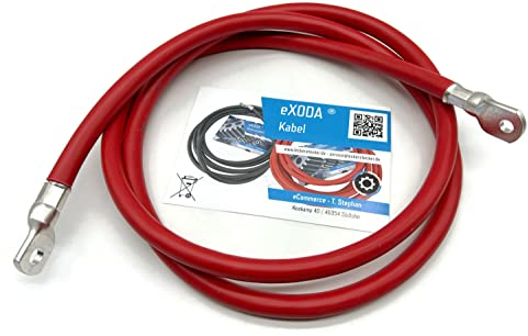 eXODA cable de batería de 1,8m 70 mm² cobre cable de alimentación con ojales M8