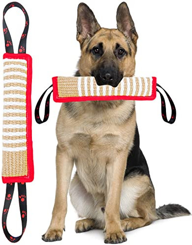 Clysoru Dog Tug Toy Jute Dog Tough