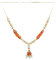 Künstliche Mala-Perlenband-Girlande für Idol-Mala für Gott-Bilderrahmen, Pooja-Artikel, Ornament für traditionelle indische kulturelle Diwali-Festival-Dekoration (Größe: 25,4 cm) (weiß und rot)