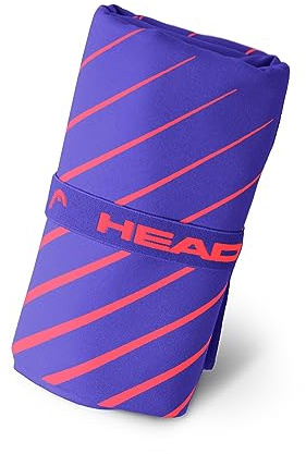 HEAD Active - Asciugamano Microfibra con Elastico, Palestra, Sport e Fitness, Morbido e Leggero a Rapida Asciugatura, Asciugamani Bagno Assorbente Salvaspazio Viaggio 40x60, Violet