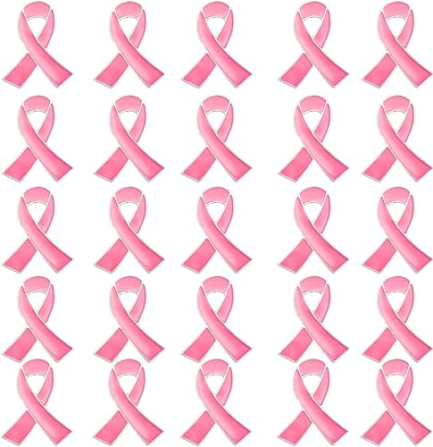 25 Épingles À Ruban Rose, De Sensibilisation Au Cancer Du Sein, D'Espoir, À Bijoux En Émail Pour Femmes