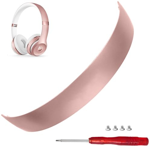 Solo 3 Headband as Same as The OEM Replacement Arch Band Solo3 Accessories Parts Compatible with Beats by Dr Dre Solo 3 Wireless/A1796 and Solo 2 Wired/Wireless (B0518/B0534) Headphones (Rose Gold)