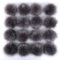Duories 6 STK 12-15cm Kunstfell Pompons, Kunstfell Bommeln zum Basteln, Künstliche Fellbommel Flauschige Bommel Pom Pom zum Basteln DIY Handwerk Mützen Handschuhe Tasche Anhängern Dekor,Anthrazitgrau