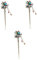 DOITOOL 3St Haarnadel Geisha-Haarschmuck Vintage Haarstab Haar-DIY-Accessoire Blumendekor Haarspangen Haarklammer Haarstäbchen Jahrgang Haargabel häkeln Essstäbchen Fräulein Haarstock