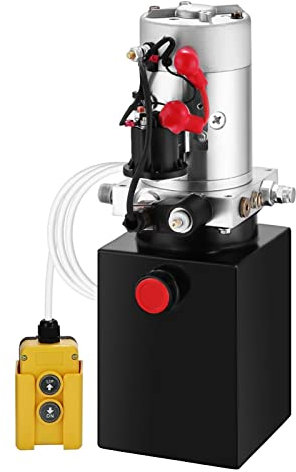 Hydraulic Power Unit Single Acting Hydraulic Pump 4 Quart Dump Truck Hydraulic Pump 12V DC Hydraulic Pump Dump Trailer SUNBING