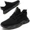 ZGPWZWL Sneaker Damen Schuhe Turnschuhe Atmungsaktiv Sportschuhe Leichtgewichts Walkingschuhe Freizeitschuhe Laufschuhe Straßenlaufschuhe,Schwarz EU 36