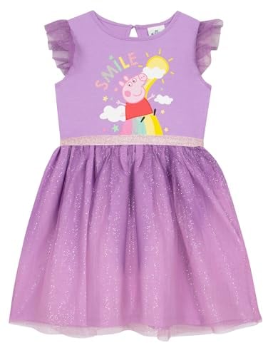 Peppa Pig Vestito Vestiti Carnevale Ragazza | Vestito Ragazza | Viola 18-24 Mesi